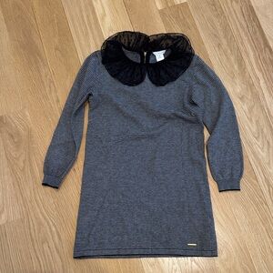 Little Marc Jacobs Black and White Striped Dress